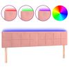 vidaXL r&oacute;zsasz&iacute;n b&aacute;rsony LED-es fejt&aacute;mla 180x5x78/88 cm