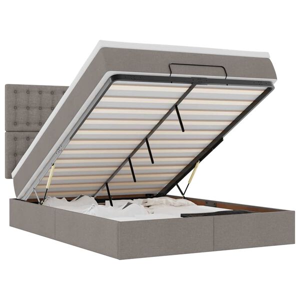 vidaXL Oszm&aacute;n &aacute;gykeret matraccal t&oacute;psz&iacute;n 140x190cm sz&ouml;vet