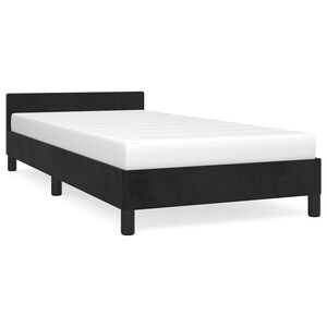 vidaXL fekete b&aacute;rsony &aacute;gykeret fejt&aacute;ml&aacute;val matrac n&eacute;lk&uuml;l 80 x 200 cm