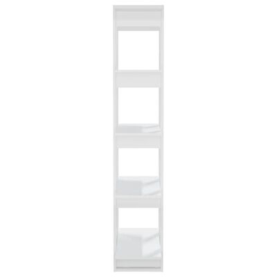 vidaXL magasfényű fehér könyvszekrény/térelválasztó 80 x 30 x 160 cm