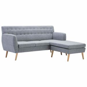 vidaXL L-alak&uacute; vil&aacute;gossz&uuml;rke sz&ouml;vet kanap&eacute; 171,5 x 138 x 81,5 cm