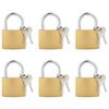 vidaXL U lakat kulcsokkal 6 pcs Bronz Vas