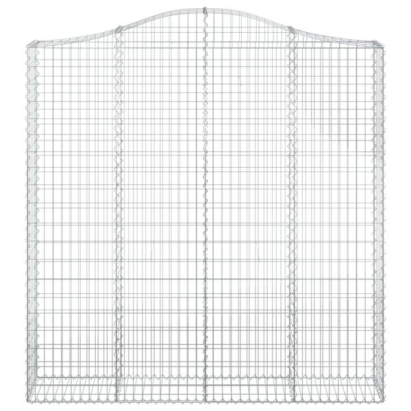 vidaXL 6 db &iacute;ves horganyzott vas gabion kos&aacute;r 200x30x200/220 cm