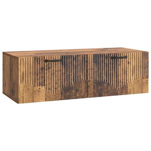 vidaXL Fali TV szekr&eacute;ny Antik Fa 98 x 41 x 30 cm Szerelt Fa