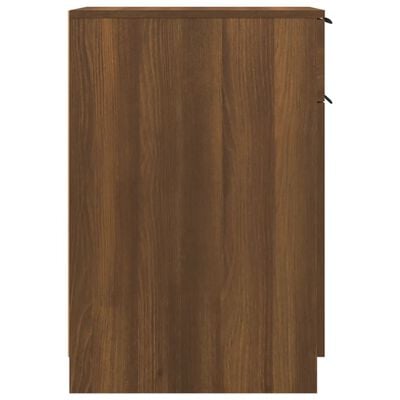 vidaXL barna tölgy szerelt fa íróasztalszekrény 33,5x50x75 cm