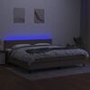 vidaXL t&oacute;psz&iacute;nű sz&ouml;vet rug&oacute;s &eacute;s LED-es &aacute;gy matraccal 200 x 200 cm