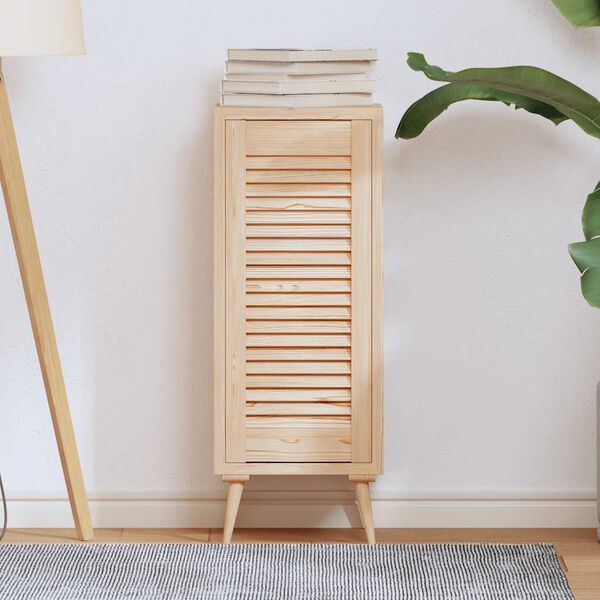 vidaXL t&ouml;m&ouml;r fenyőfa lamell&aacute;s szekr&eacute;nyajt&oacute; 69x29,5 cm