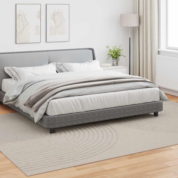 vidaXL Ter&uuml;letszőnyegek HUARTE Kr&eacute;m 340 x 240 cm Poli&eacute;szter