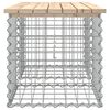 vidaXL tömör fenyőfa gabion kerti pad 103x44x42 cm