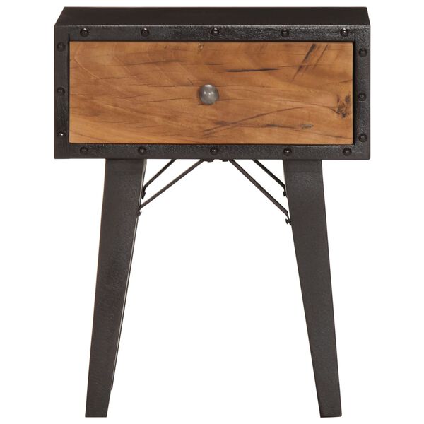 vidaXL t&ouml;m&ouml;r &uacute;jrahasznos&iacute;tott fa &eacute;jjeliszekr&eacute;ny 40 x 30 x 50 cm