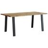 vidaXL t&ouml;m&ouml;r ak&aacute;cfa kerti &eacute;tkezőasztal 150 x 90 x 75 cm