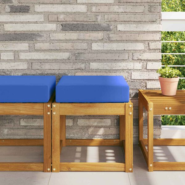 vidaXL K&uuml;lt&eacute;ri &uuml;lőp&aacute;rna T&uuml;rkiz 40 x 40 x 8 cm 100% poli&eacute;szter