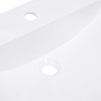 vidaXL fehér SMC beépítheető mosdókagyló 750 x 460 x 130 mm