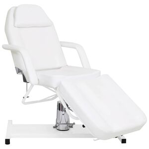 vidaXL feh&eacute;r massz&aacute;zsasztal 180 x 62 x (87-112) cm