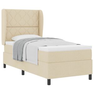 vidaXL Boxrug&oacute;s &aacute;gy fejt&aacute;ml&aacute;val Kr&eacute;m 100 x 200 cm sz&ouml;vet