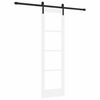vidaXL Cs&uacute;sz&oacute; ajt&oacute; ORKDAL Feh&eacute;r &eacute;s fekete 61 x 198,5 cm