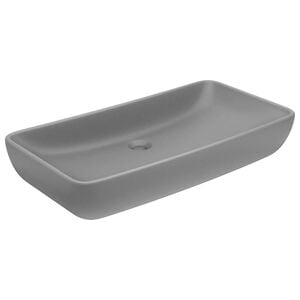 vidaXL n&eacute;gysz&ouml;gletes matt vil&aacute;gossz&uuml;rke ker&aacute;mia luxus mosd&oacute;kagyl&oacute; 71 x 38 cm