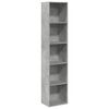 vidaXL betonsz&uuml;rke szerelt fa k&ouml;nyvespolc 40 x 30 x 189 cm