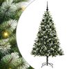 vidaXL Műanyag Hajtogat&oacute;s Kar&aacute;csonyfa Havas Designnal 300 LED