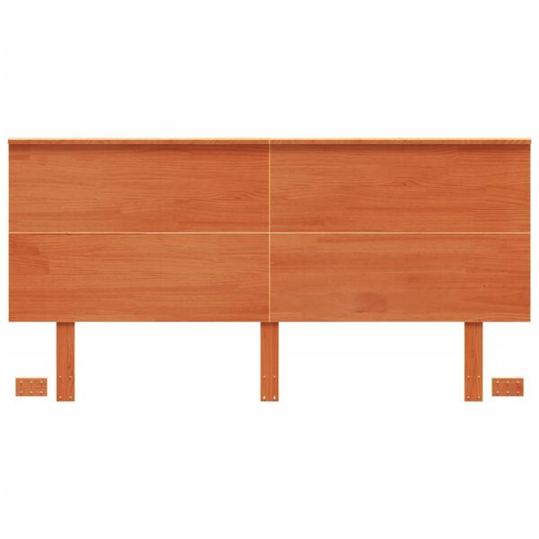 vidaXL viaszbarna t&ouml;m&ouml;r fenyőfa fejt&aacute;mla 160 cm