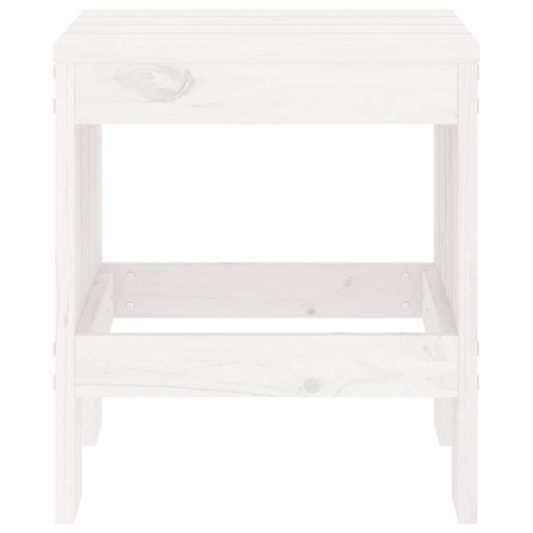 vidaXL 2 db fehér tömör fenyőfa ülőke 40 x 36 x 45 cm