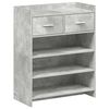 vidaXL Cipőszekr&eacute;ny 73,5 x 36 x 92 cm Szerelt Fa Betonsz&uuml;rke