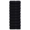 vidaXL pr&eacute;mium SOLUND mosd&oacute;t&ouml;r&ouml;lk&ouml;ző 10 db fekete 30 x 30 cm 600 g/m&sup2;