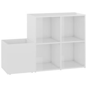 vidaXL magasf&eacute;nyű feh&eacute;r előszobai cipősszekr&eacute;ny 105 x 35,5 x 70 cm
