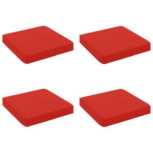vidaXL 4 darabos &uuml;lőp&aacute;rna VUGHT 4 pcs 100% poli&eacute;szter Piros