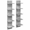 vidaXL Falpolc 2 pcs Betonsz&uuml;rke 22 x 15 x 100 cm Szerelt Fa