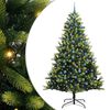 vidaXL Mesters&eacute;ges Hajl&iacute;tott Kar&aacute;csonyfa 300 LED-del Z&ouml;ld 240 cm