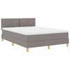 vidaXL LED Box Spring &Aacute;gy fejt&aacute;ml&aacute;val T&oacute;psz&iacute;nű 140 x 190 cm sz&ouml;vet