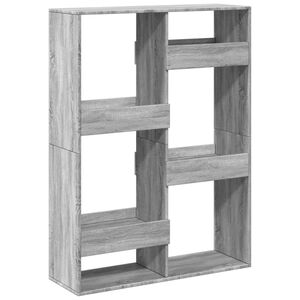 vidaXL sz&uuml;rke sonoma sz&iacute;nű szerelt fa k&ouml;nyvespolc 100 x 33 x 135 cm