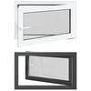 vidaXL D&ouml;nthető &eacute;s forgathat&oacute; pinceablak RISOR 100 x 70 cm PVC &eacute;s &Uuml;veg
