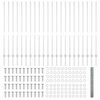 vidaXL Ker&iacute;t&eacute;s oszlopokkal Ez&uuml;st 1,4 x 50 m Ac&eacute;l