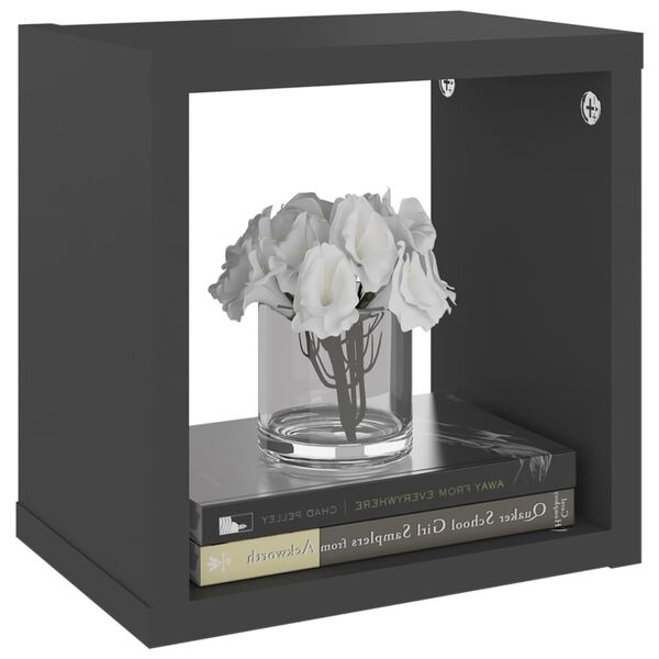 vidaXL 6 db sz&uuml;rke szerelt fa fali kockapolc 22 x 15 x 22 cm