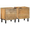 vidaXL 2 db barna t&ouml;m&ouml;r mang&oacute;fa &eacute;jjeliszekr&eacute;ny 40 x 33 x 46 cm