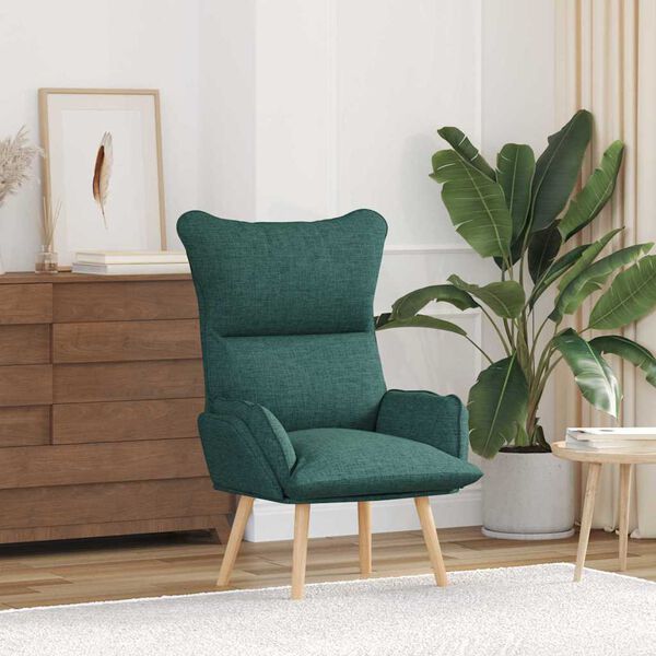 vidaXL karosszék Sötétzöld 69 x 74 x 93 cm Sherpa szövet