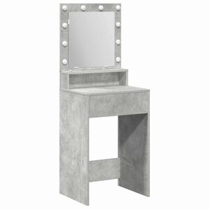 vidaXL &Ouml;lt&ouml;zk&ouml;dőasztal Beton Sz&uuml;rke 50 x 41 x 135 cm Szerelt Fa