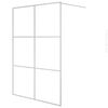 vidaXL ez&uuml;stsz&iacute;nű &aacute;tl&aacute;tsz&oacute; ESG &uuml;veg zuhanyfal 140x195 cm