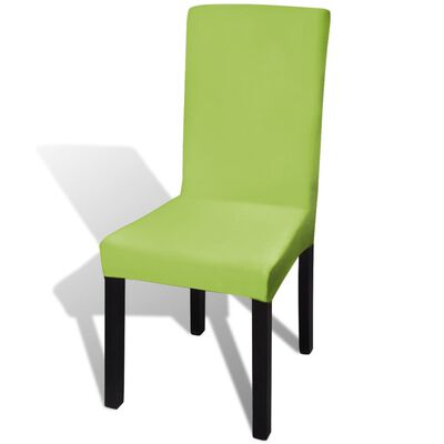 vidaXL 6 db zöld szabott nyújtható székszoknya