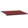 vidaXL burgundi v&ouml;r&ouml;s k&eacute;zzel kih&uacute;zhat&oacute; napellenző 600 x 350 cm
