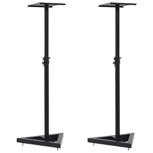 vidaXL 2 darab fekete ac&eacute;l st&uacute;di&oacute; monitorhangfal &aacute;llv&aacute;ny