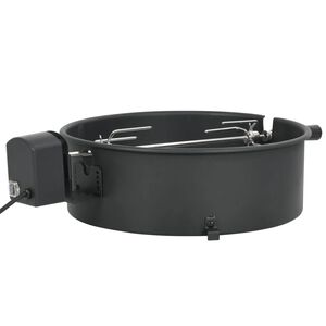 vidaXL fekete BBQ grillgyűrű szett 47 cm