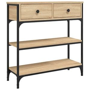 vidaXL sonoma t&ouml;lgy sz&iacute;nű szerelt fa t&aacute;lal&oacute;asztal 72,5x25x75 cm