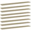vidaXL 8 db sonoma-t&ouml;lgy sz&iacute;nű forg&aacute;cslap k&ouml;nyvespolc 80 x 10 x 1,5 cm