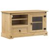 vidaXL Corona t&ouml;m&ouml;r fenyőfa TV-szekr&eacute;ny 100 x 45 x 58 cm