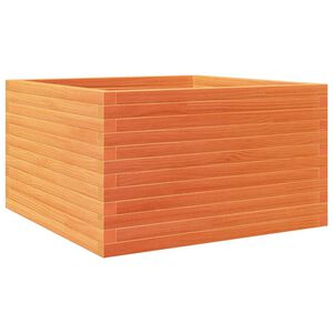 vidaXL viaszbarna t&ouml;m&ouml;r fenyőfa kerti vir&aacute;gl&aacute;da 80 x 80 x 46 cm