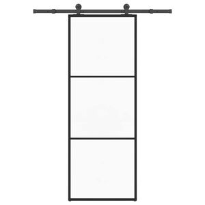 vidaXL ESG &uuml;veg &eacute;s alum&iacute;nium tol&oacute;ajt&oacute; f&eacute;mszerelv&eacute;ny-szettel 76x205 cm
