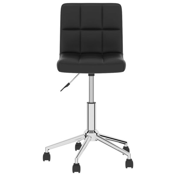 vidaXL fekete műbőr forg&oacute; irodasz&eacute;k